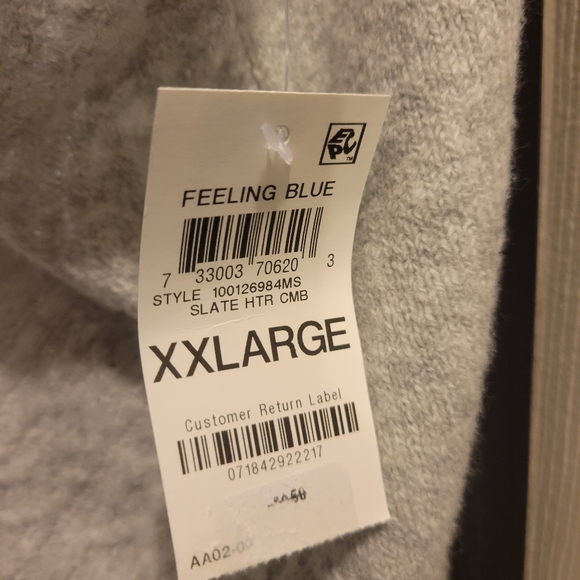 Charter Club Grey Pearl Embellished Sweater Vest. Sz. XXL - Picture 4 of 7